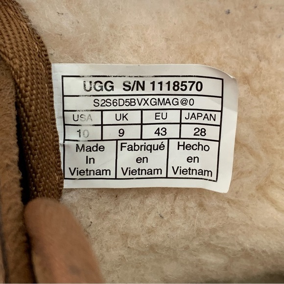 UGG 1118570 Men\'s Chestnut Brown Neumel SnapBack Tan Suede Boots Size 10 main image 10